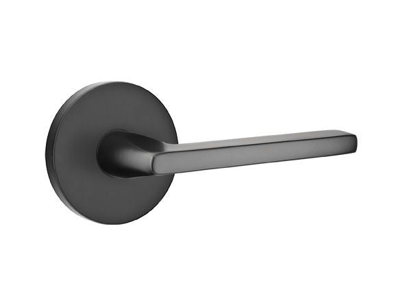 EMTEK Emtek 5109HLOUS19RH Helios Lever Passage Set Flat Black