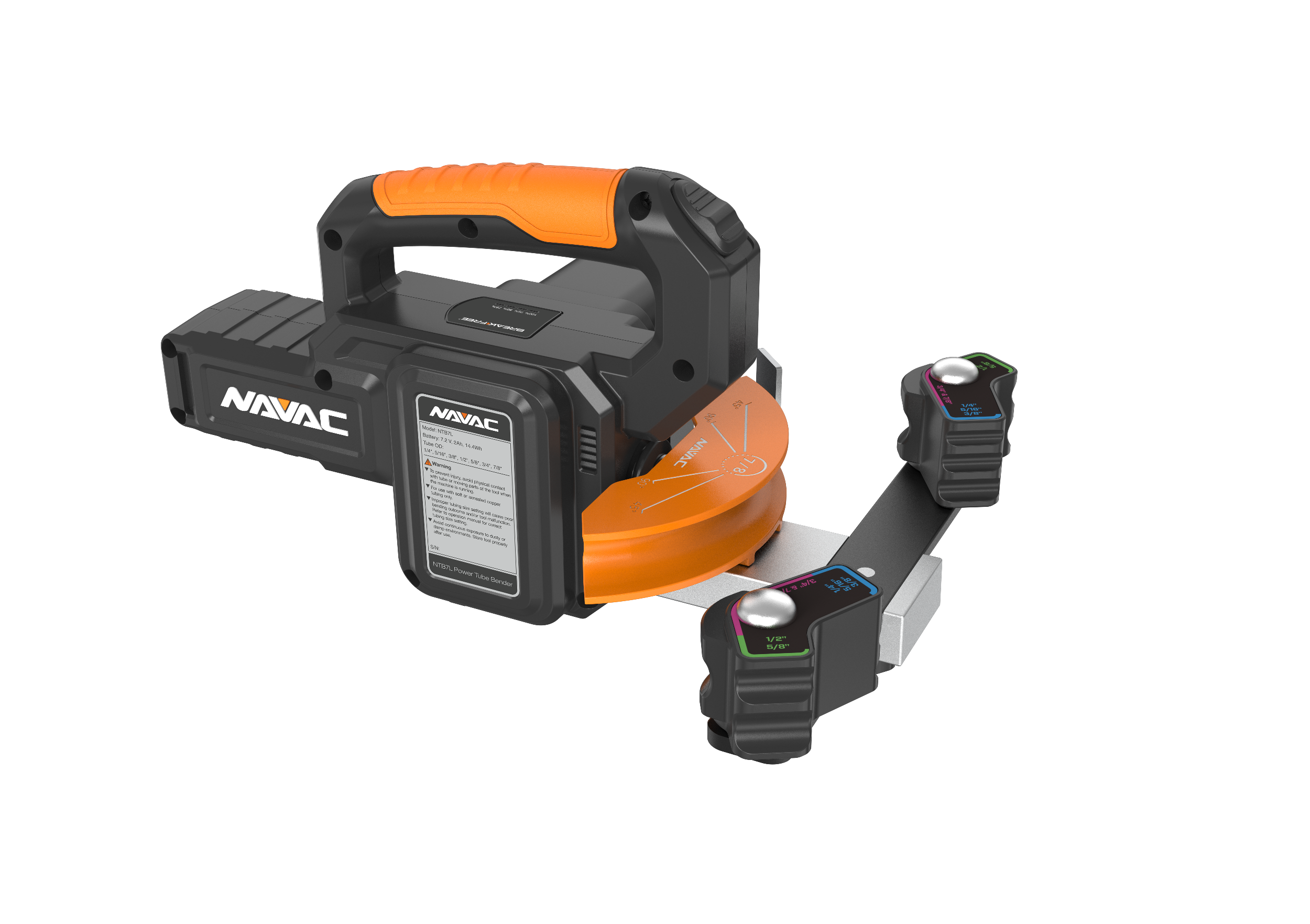 NAVAC NAVAC NAVAC-NTB7L BreakFree Cordless Power Tube Bender Kit 7/8 inches Max OD