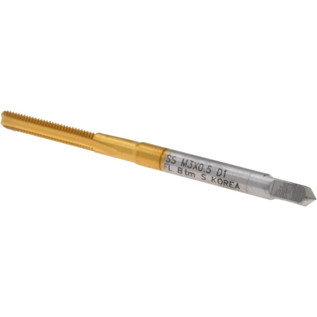 HERTEL Hertel K020090AS25 M3x0.50 Bottoming Tin Hss Hand Tap