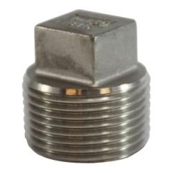 MIDLAND INDUSTRIES Midland Industries 63643 Square Head Plug 3in Mpt 316SS 150lb