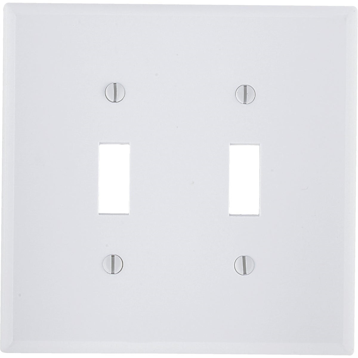 LEVITON Leviton 001-88109 2-Gang Plastic Oversized Toggle Switch Wall Plate (Each)