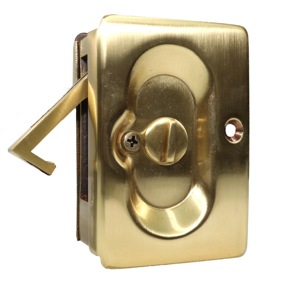 EMTEK Emtek 2102US7 Privacy Pocket Door Lock French Antique Brass