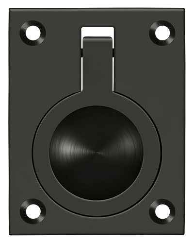 DELTANA Deltana FRP25U10B Flush Ring Pull Oil Rubbed Bronze