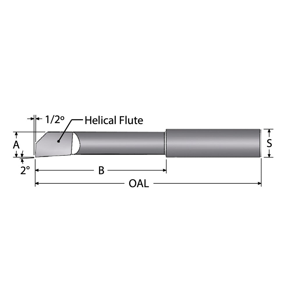 SCIENTIFIC CUTTING TOOLS Scientific Cutting Tools HB90A Helical Boring Bar Solid Carbide