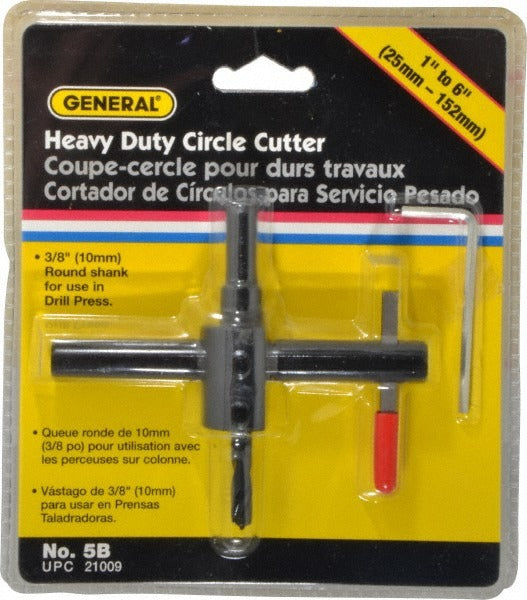GENERAL FILTERS General 5B Circle Cutter Tool 1 to 6 Inch Cutting Diameter