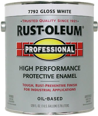 RUST-OLEUM Rust-oleum 7792-402 Gloss White Enamel Paint 1 Gallon