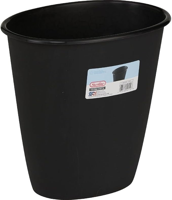 STERILITE Sterilite 10119012 1.5 Gallon Wastebasket 12 Pack