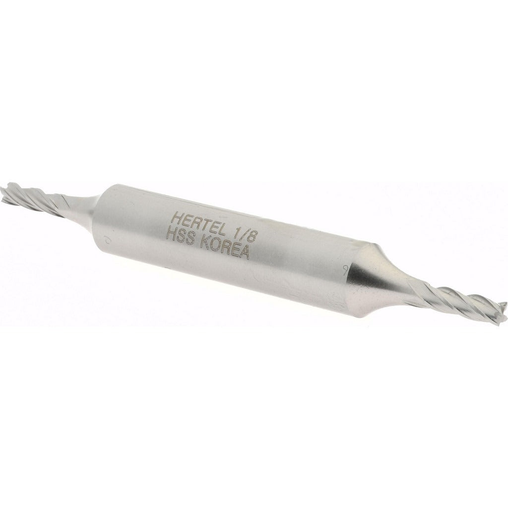 HERTEL Hertel E1053008 Square End Mill 1/8 in 4 Flute Hss