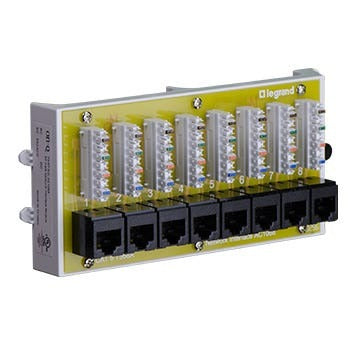 PASS & SEYMOUR Pass & Seymour AC1068 Network Interface Module 8-Port