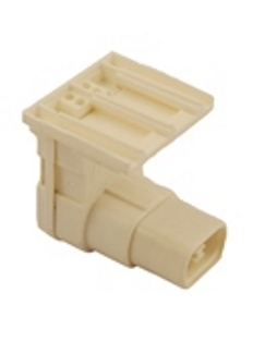 Leviton 13550-NW Thermoplastic Horizontal Medium Recessed Double Contact Fluorescent Lampholder