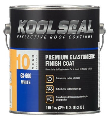 KOOL SEAL Kst Coating KS0063600-16 White Elastomeric Roof Coating