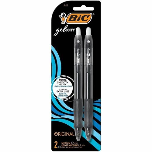 BIC Bic BICRLCP21BK Retractable Gel Pen Black Ink 2-pack