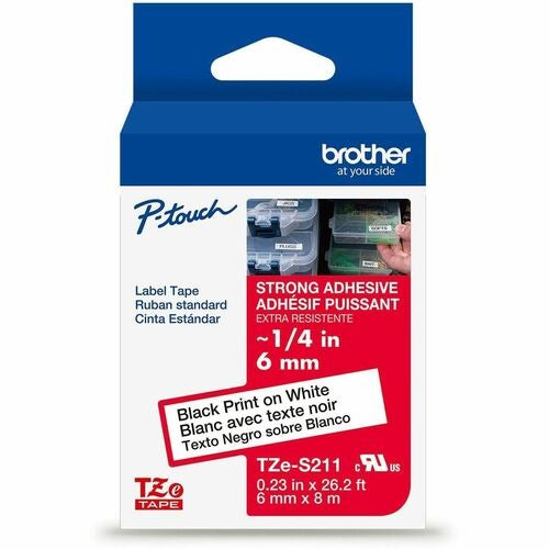 BROTHER Brother BRTTZES211G Laminated Label Tape 1/4 in