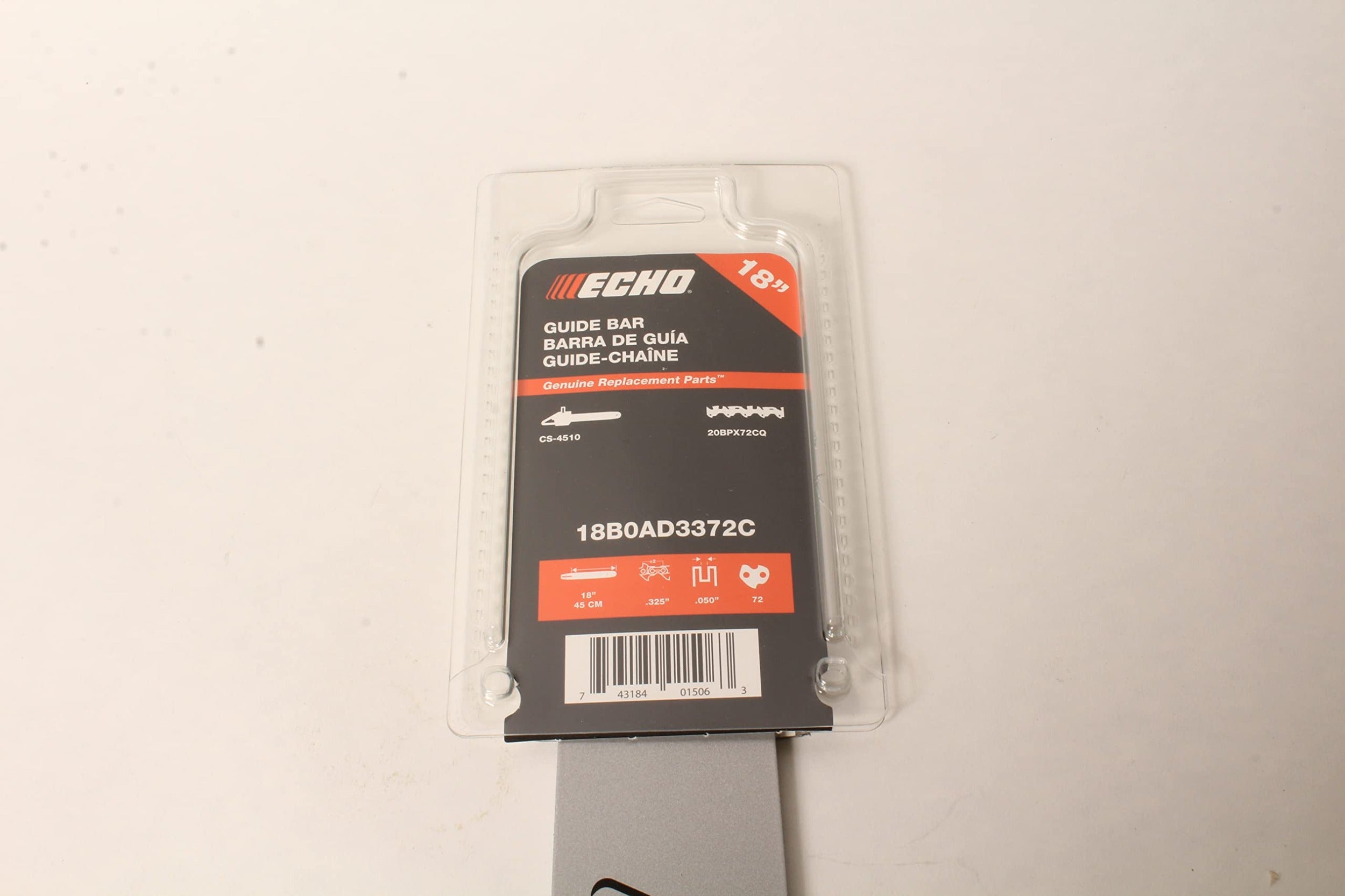 ECHO Echo 18B0AD3372C Chainsaw Guide Bar 18 Inch B0AD