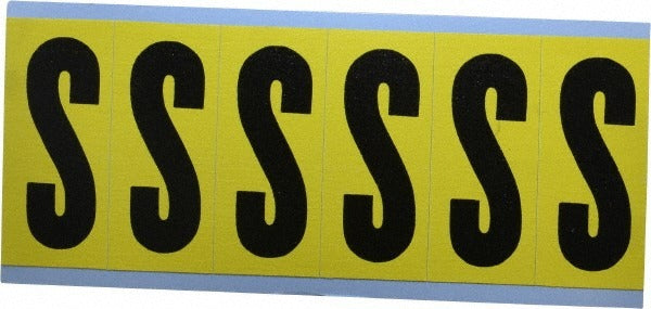 STRANCO Stranco SB6-S Letter Label S Rectangle Vinyl