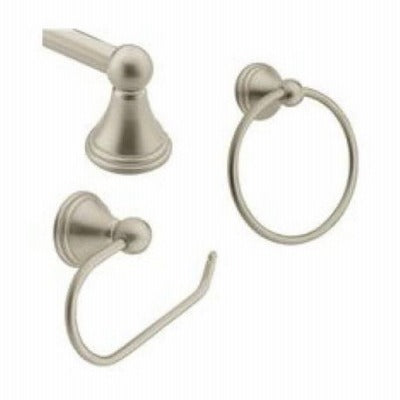 MOEN Creative Specialties DN8433BN 3-piece Brushed Nickel Bath Set