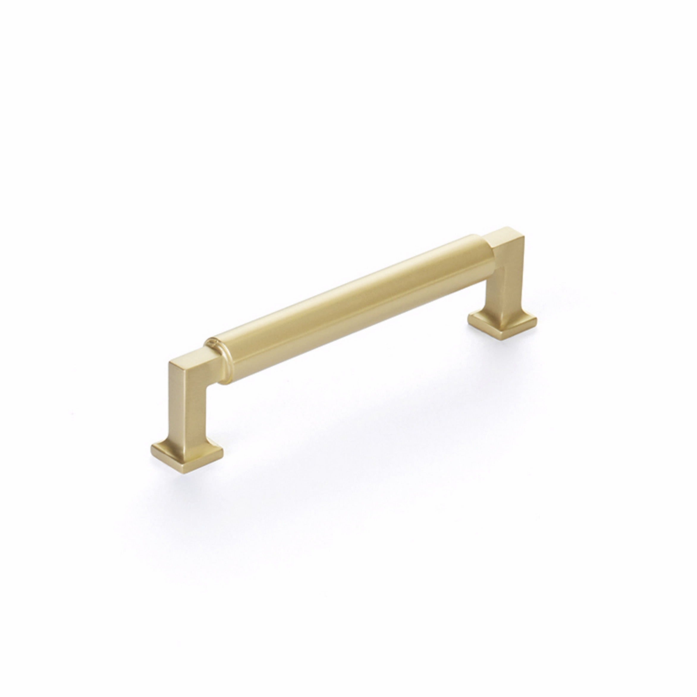 SCHAUB Schaub 475-SB Cabinet Pull 5 in Center Satin Brass