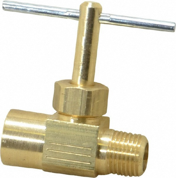 PARKER Parker NV108P-2 Straight Needle Valve 1/8 in Nptf Brass