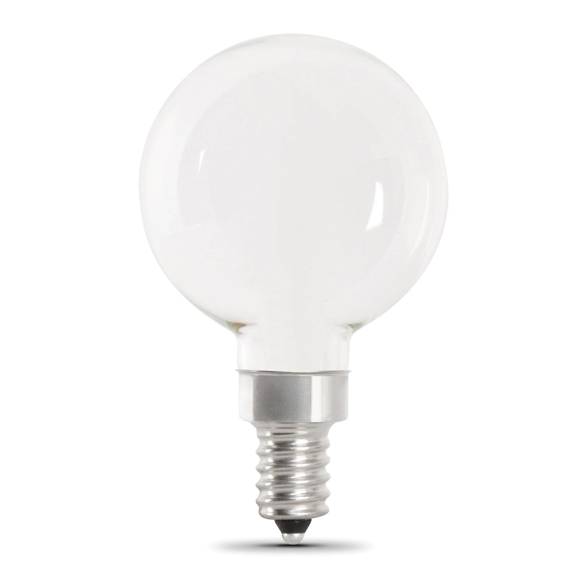 FEIT ELECTRIC Feit Electric BPG1640W927CAFIL2 G16.5 Globe Dimmable Filament LED Bulb 40-Watt Equivalent (2-Pack) BPG1640W927CAFIL2