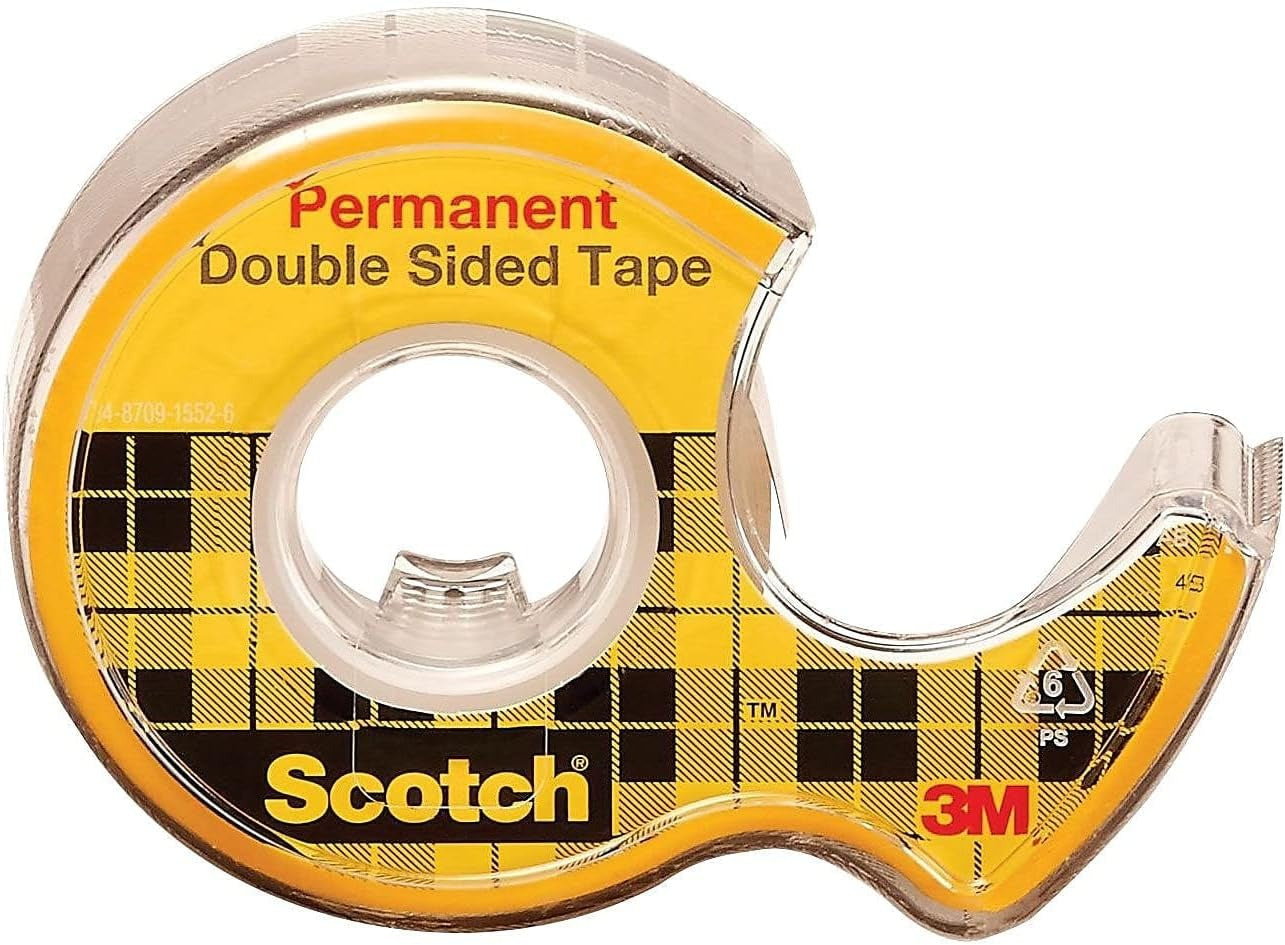 3M 3M 136 Scotch double-sided tape with dispenser 1/2-inch x 6.94 yd