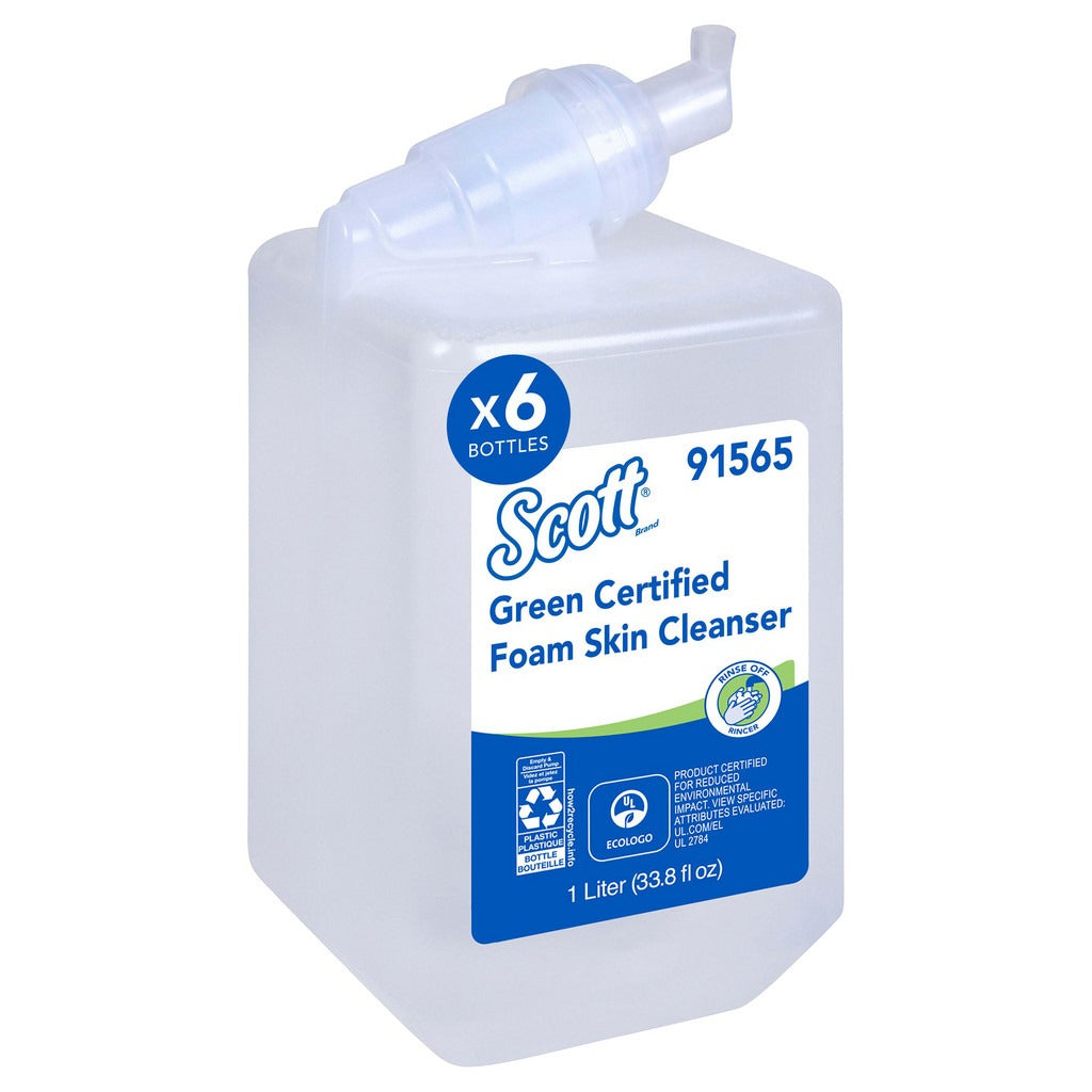 KIMBERLY-CLARK Scott 91565 Foam Hand Soap Refill 1 L Unscented 6 Pack