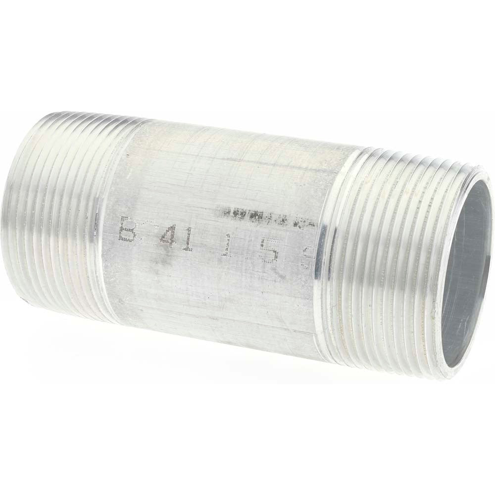 MERIT BRASS Merit Brass 8024-400 Aluminum Pipe Nipple 1-1/2x4 in Sch 40