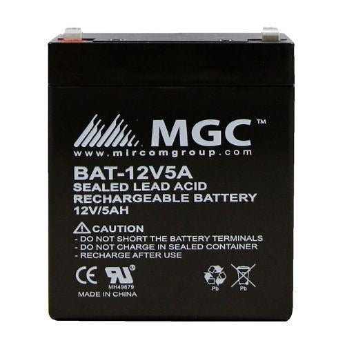 MIRCOM Mircom Technologies BAT-12V5A Sealed Lead Acid Battery