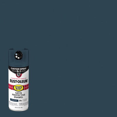 RUST-OLEUM Rust-oleum 383422 Satin Midnight Blue Spray Paint 12 Oz