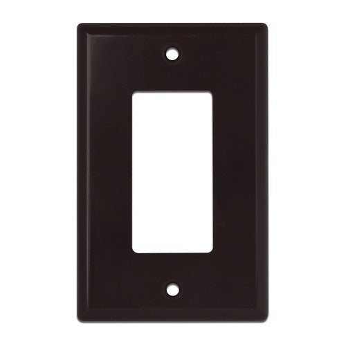 WIREPATH Wirepath MIDI-DECOR-1-BR Single Gang Decorator Faceplate