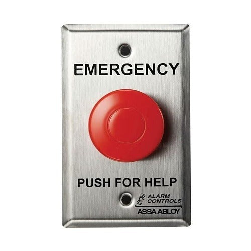 ALARM CONTROLS Alarm Controls PBM-5-1 Momentary Push Button Stainless