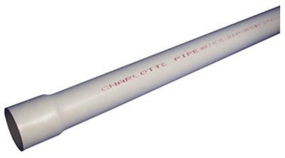 CHARLOTTE PIPE Charlotte Pipe PVC09400B0600 Sch 40 Pvc Pipe 4 in X 20 Ft