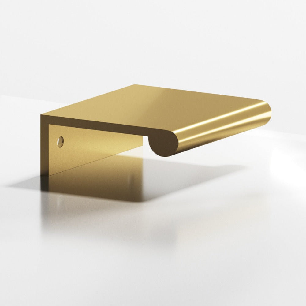 COLONIAL BRONZE Colonial Bronze 70034 Round Lip Edge Pull Satin Brass