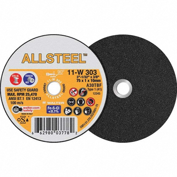 WALTER Walter Surface Technologies 11W303 Type 1 Cut-off Wheel