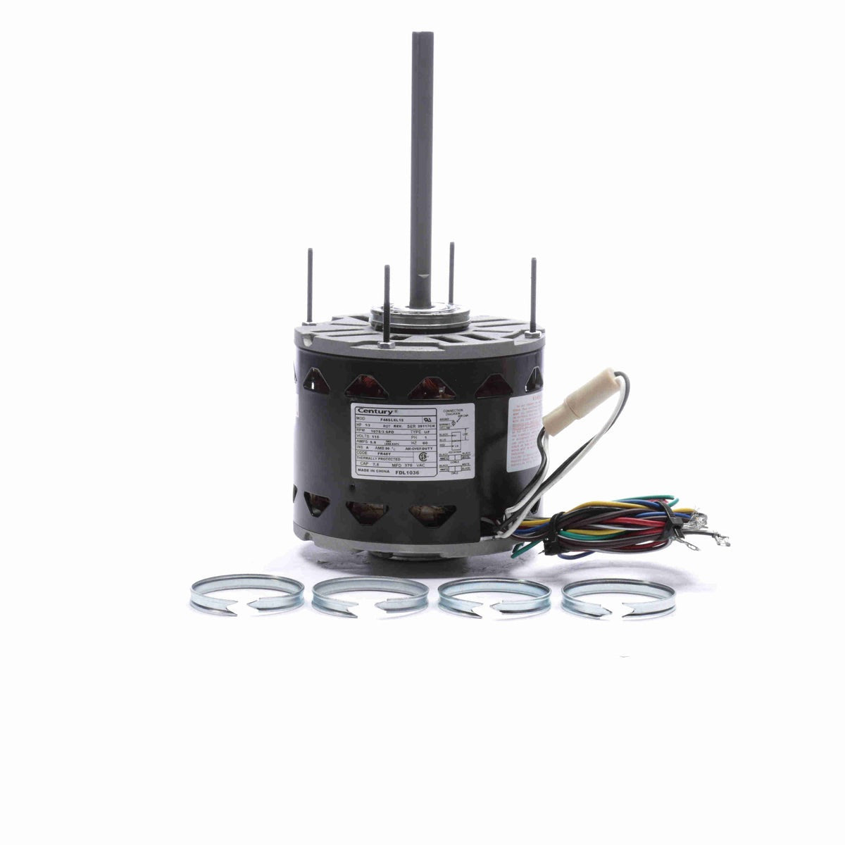 CENTURY Century FDL1036 Direct Drive Blower Motor 1/3 HP (48 Frame)