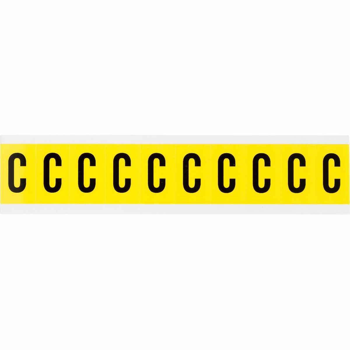 BRADY Brady 3430-C Letter Label 1 in (10/Pack)