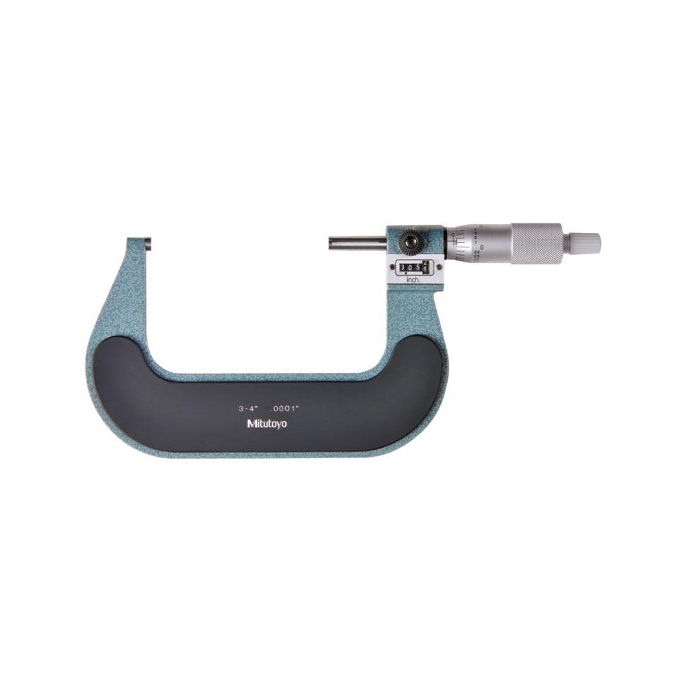 MITUTOYO Mitutoyo 193-214 Outside Micrometer 4 in Ratchet Stop