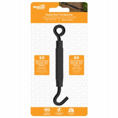 NATIONAL HARDWARE National Mfg N820-120 Hook Eye Turnbuckle 0.25x7.5 in 90lb