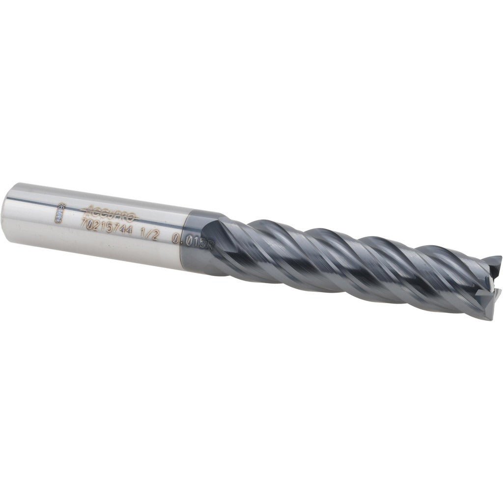 ACCUPRO Accupro 12180537 Corner Radius End Mill 1/2 in 4 Flute