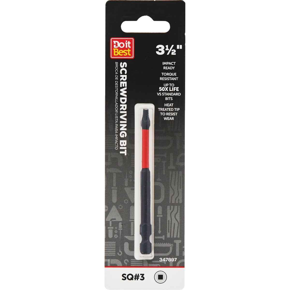 BSC PREFERRED Bsc Preferred QJDIB-SC-022 Impact Screwdriver Bit Sq3