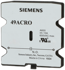 Siemens 49ACR0 20 to 60 Amp 1NO Contactor Auxiliary Contact Kit