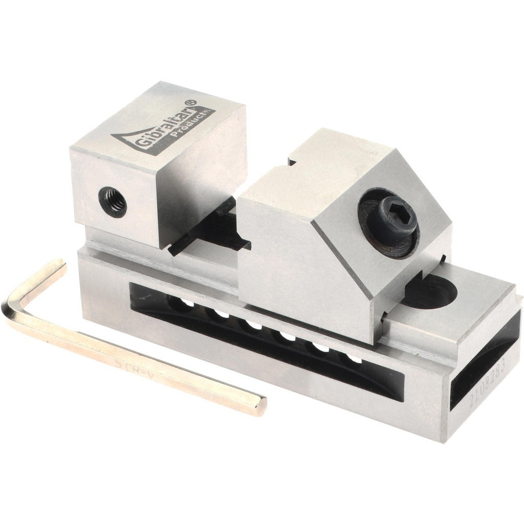 GIBRALTAR Gibraltar TVS-15 Toolmaker Vise 1-27/64 in Flat Jaw Steel
