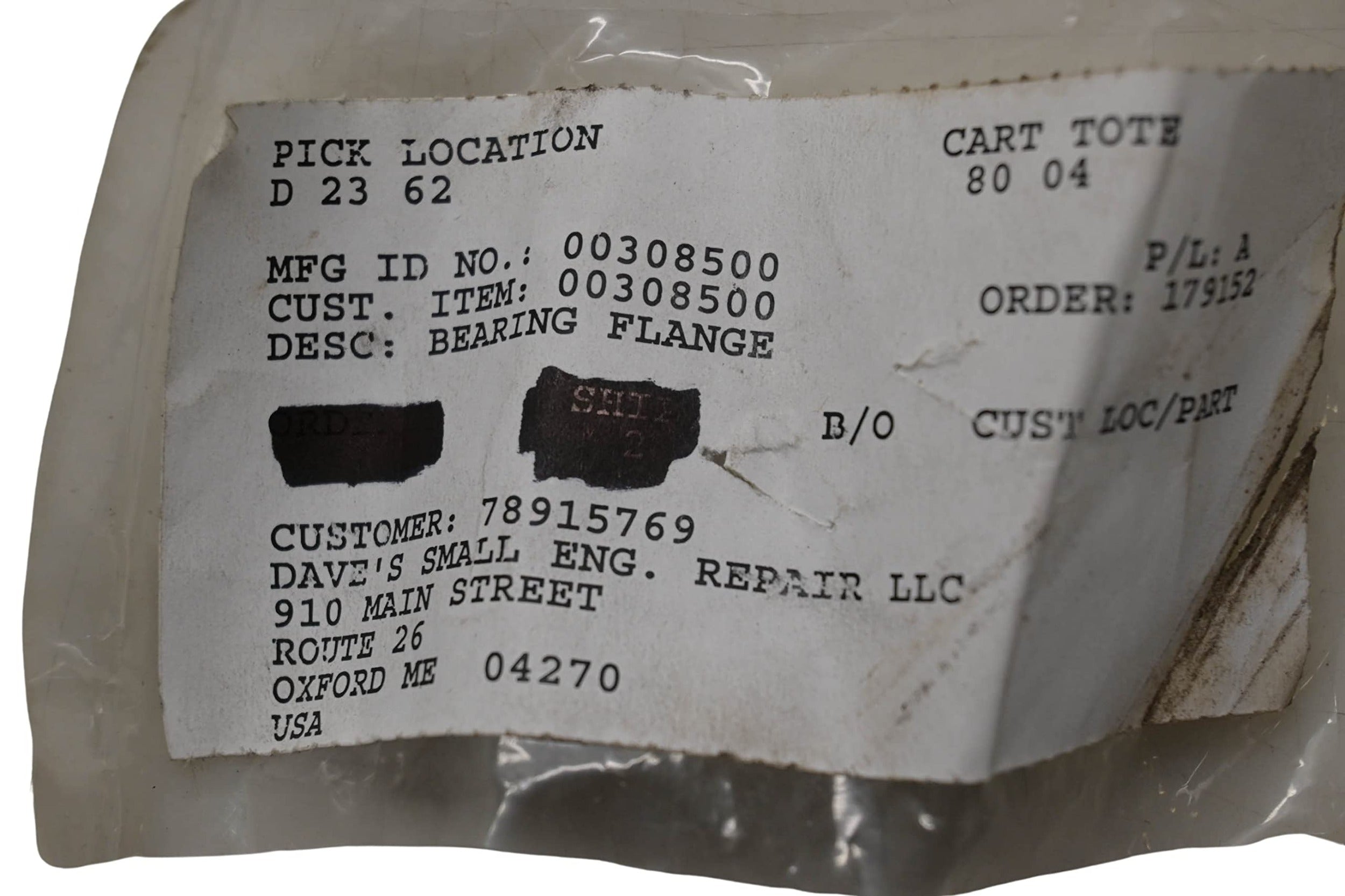ARIENS Ariens 00308500 Bearing Flange