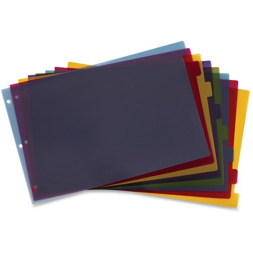 CARDINAL Cardinal CRD84251 Poly Index Dividers 8 Tab Tabloid