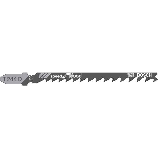 BOSCH Bosch t244d 4 Inch 6 Tpi Wood Jig Saw Blade 25 Pack