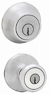 KWIKSET Kwikset 695T 26D Cp Code K6 Deadbolt Combo Pack Satin Chrome