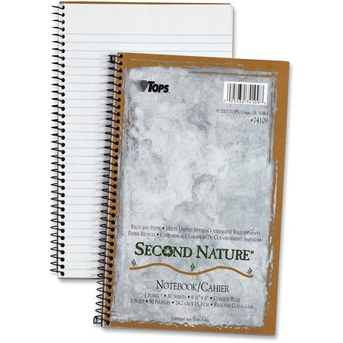 TOPS Tops TOP74109 Wirebound Notebook 9.5x6 College Ruled