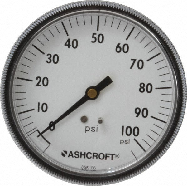 ASHCROFT Ashcroft 662876143030 Pressure Gauge 0-100 Psi 3.5 in