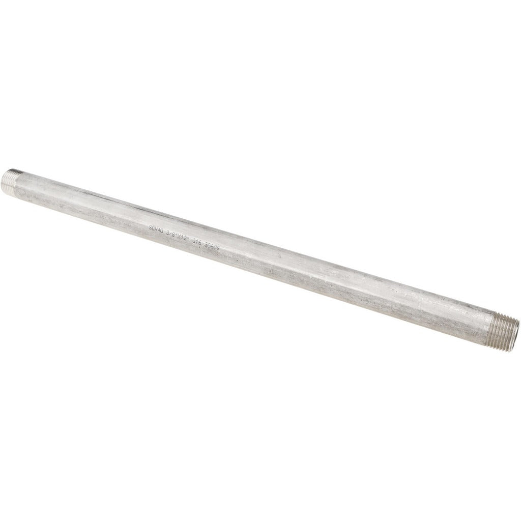VALUE COLLECTION Value Collection 6BN3/8X12 Ss Pipe Nipple Sch 40 Npt