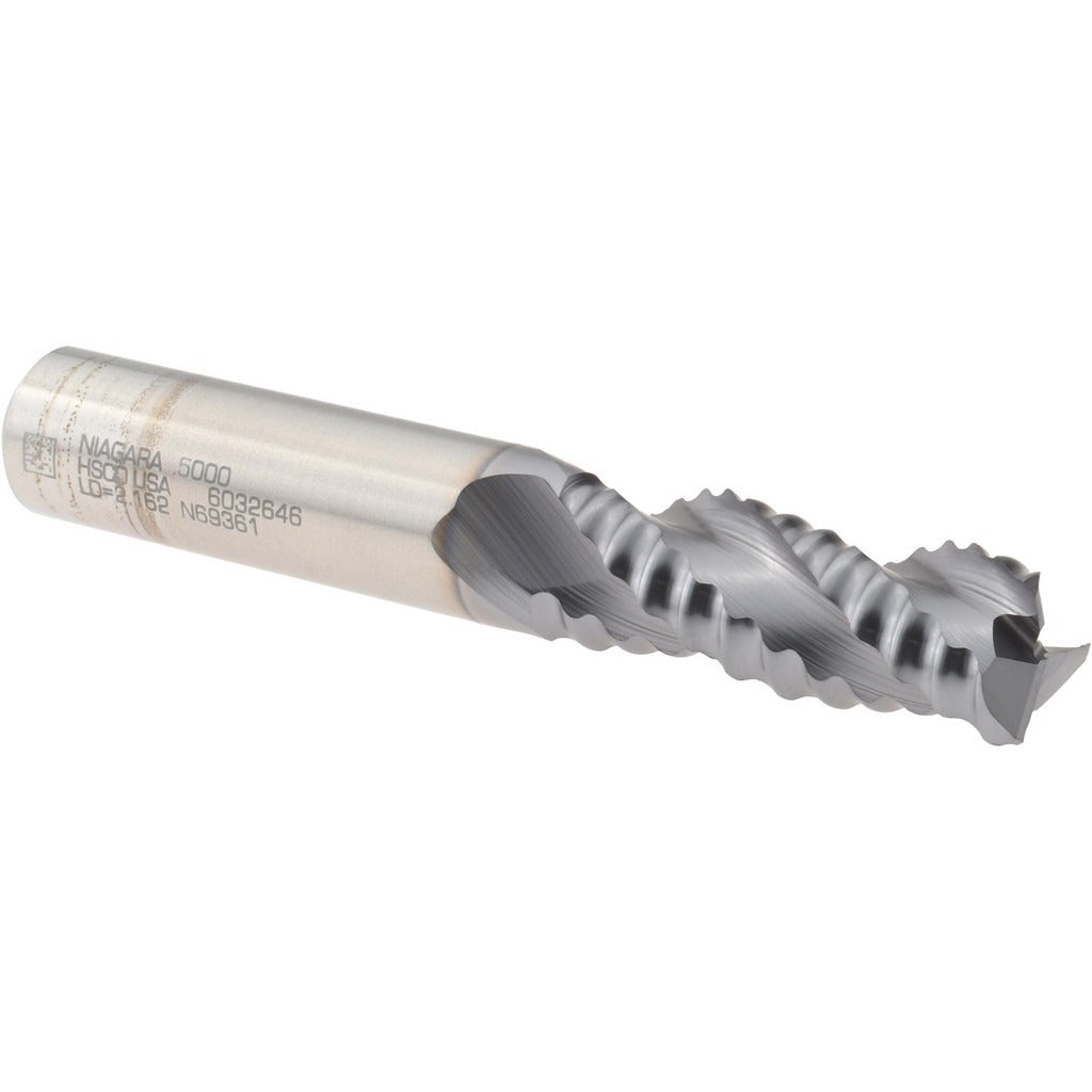 SECO TOOLS Seco 17013550 Roughing End Mill 1/2 in 3 Flute Cobalt
