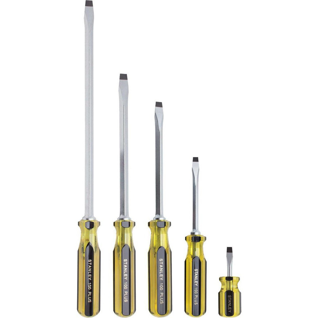 STANLEY Stanley 66-150-A Slotted Stubby Screwdriver Set 5 Pc
